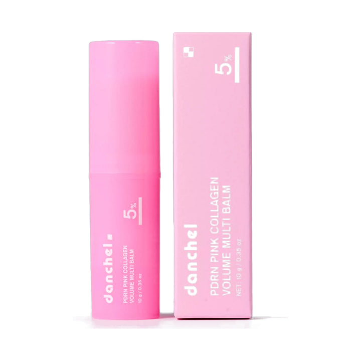 PDRN pink collagen balm stick with retail box