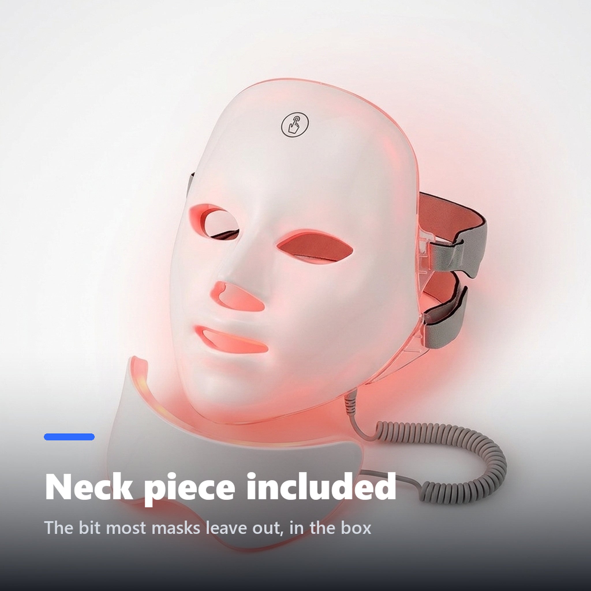 LED neck piece attachment glowing red